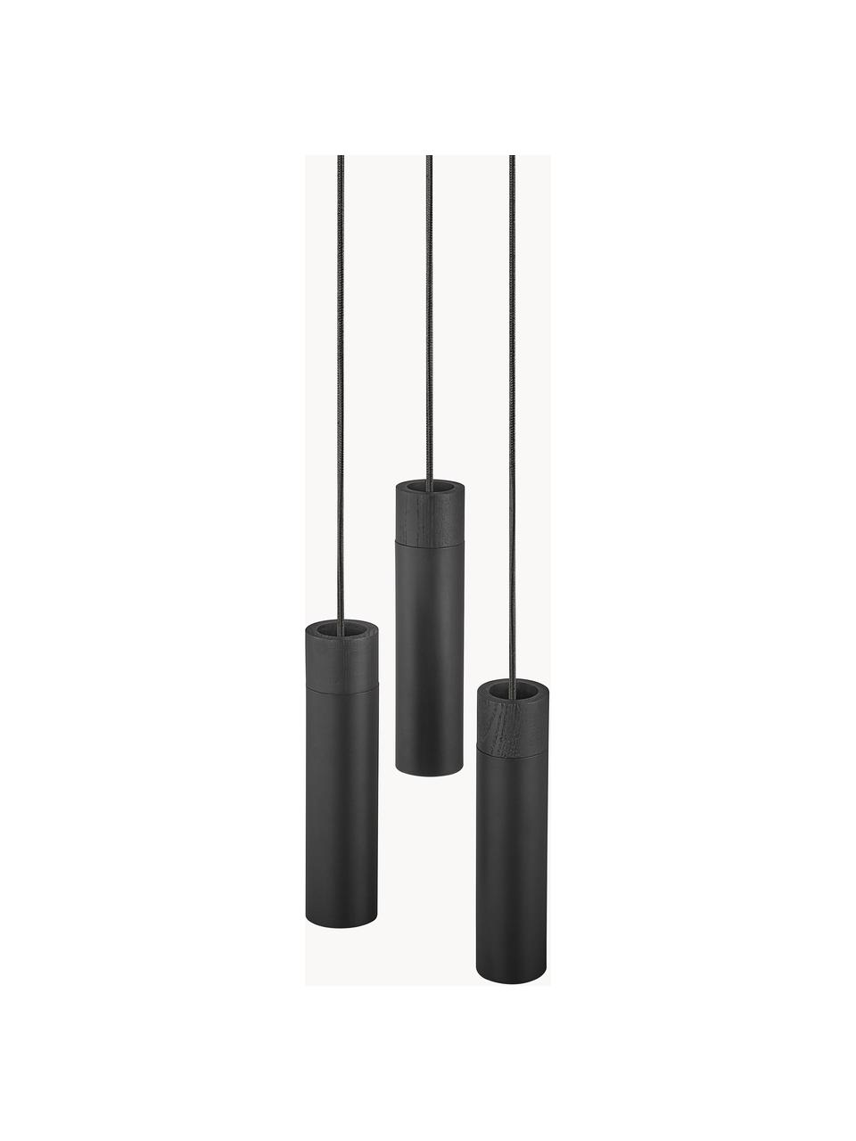 Petite suspension grappe Tilo, Noir, Ø 22 x haut. 25 cm