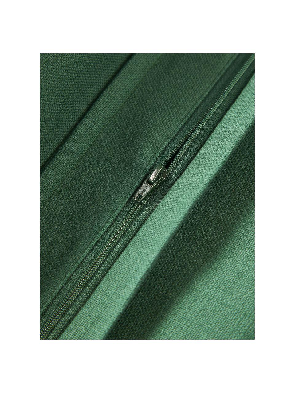 Bavlněný povlak na polštář Vicky, 100 % bavlna, Tmavě zelená, Š 50 cm, D 50 cm