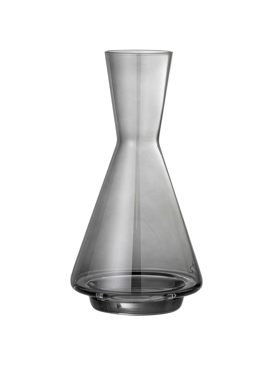 Decanter Yvette, 1.2 L, Glas, Grijs, Ø 15 x H 27 cm, 1.2 L