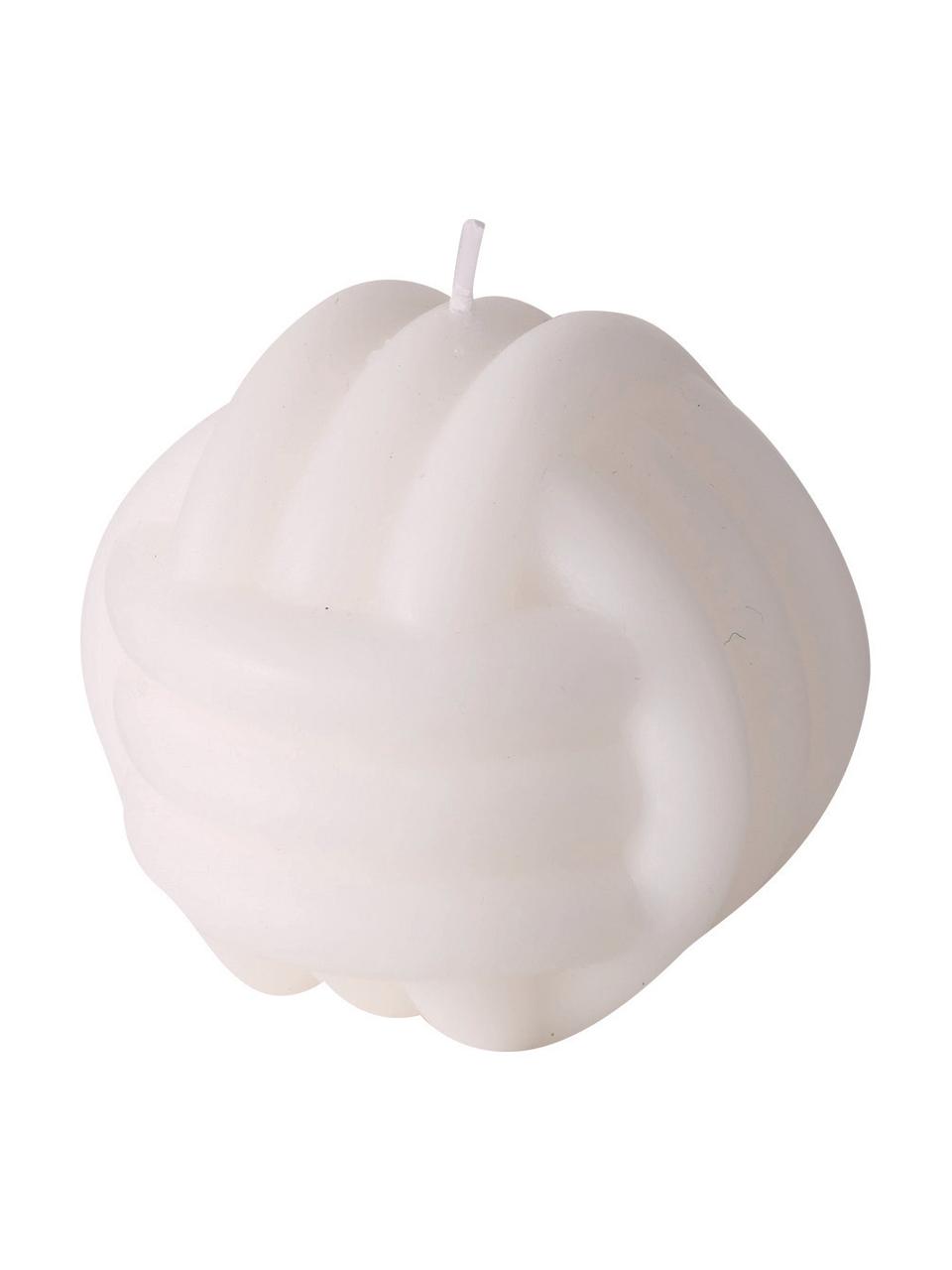 Set de velas Knot, 3 uds., Cera, Lila, melocotón, blanco, Ø 9 cm