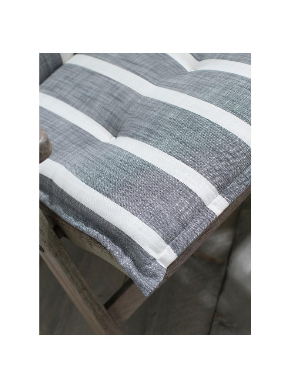 Cuscino sedia con schienale Weston, Grigio, crema, Larg. 49 x Lung. 117 cm