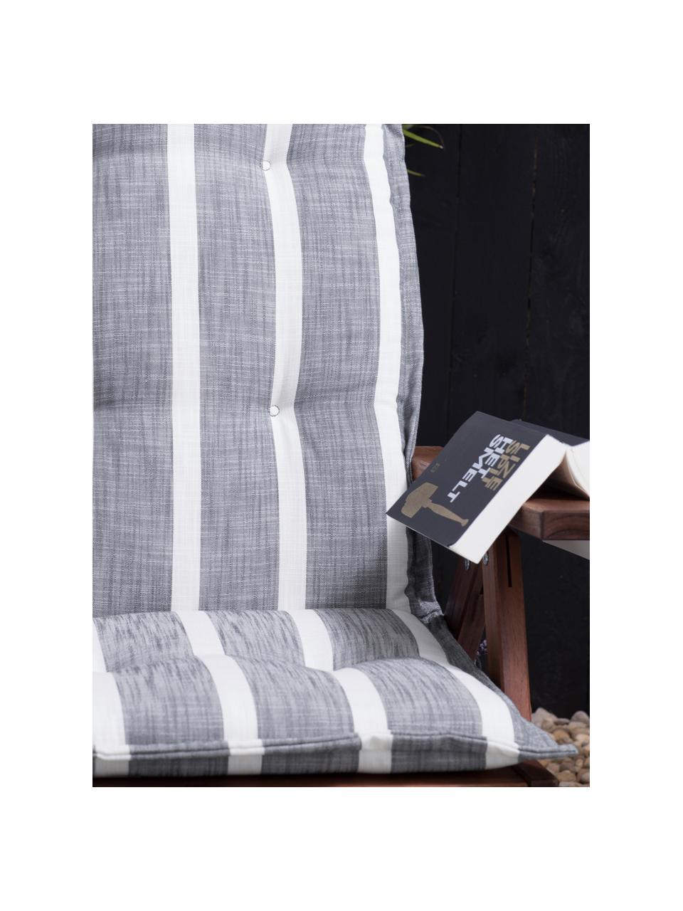 Cuscino sedia con schienale Weston, Grigio, crema, Larg. 49 x Lung. 117 cm