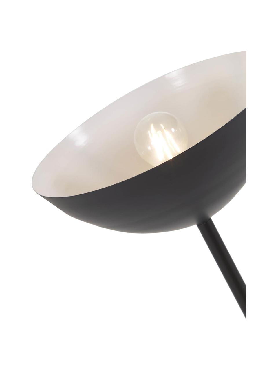 Lampadaire noir/or Eglantina, Noir, couleur dorée, Ø 30 x haut. 155 cm