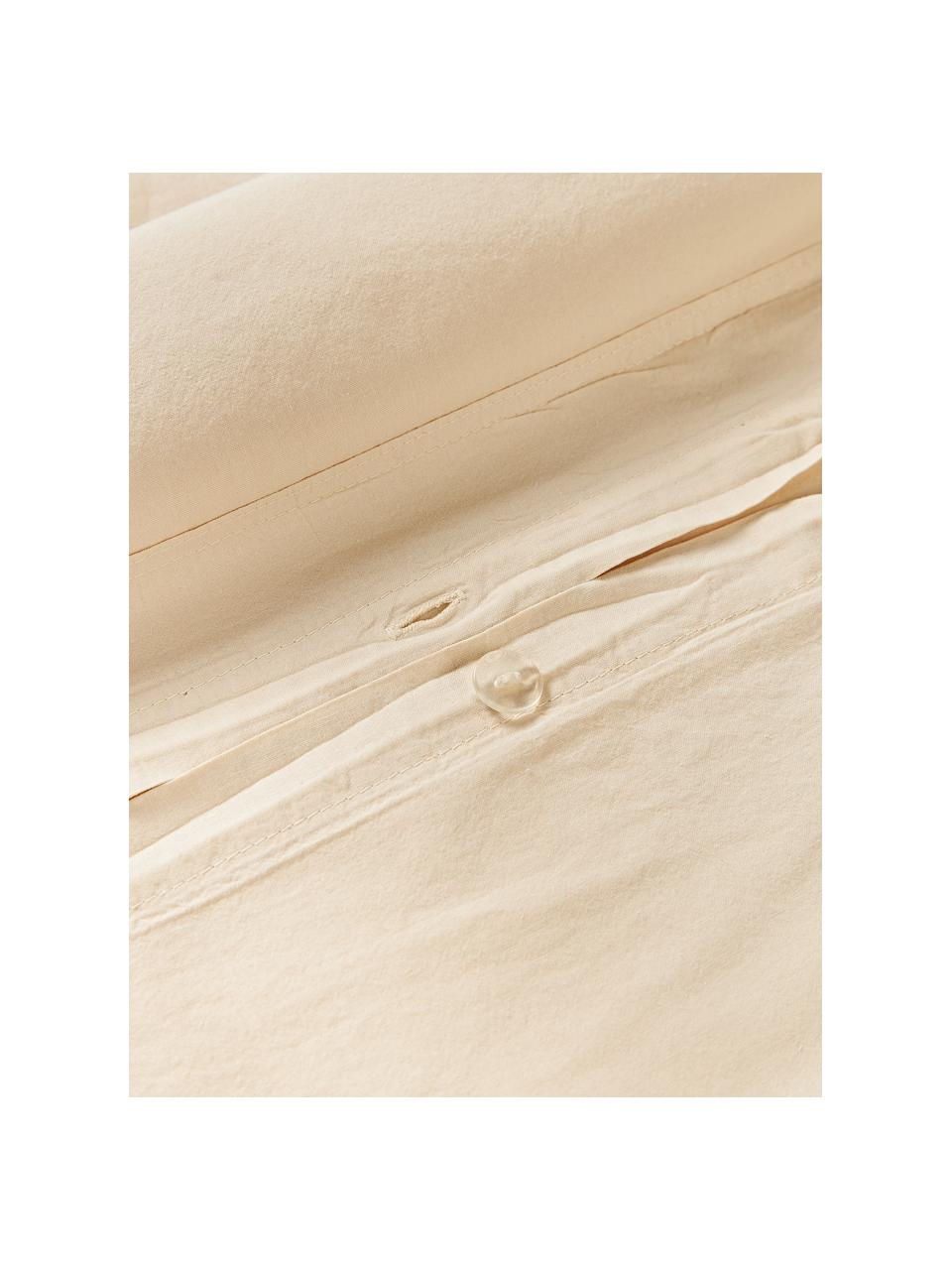 Bavlněný povlak na přikrývku se sepraným efektem Darlyn, 100 % bavlna
Hustota tkaniny 150 TC, standardní kvalita

Bavlněné povlečení je měkké na dotek, dobře absorbuje vlhkost a je vhodné pro alergiky.

Speciální proces praní dodává látce robustní, nepravidelný vzhled Stonewash. Díky tomu je látka měkká a pružná na dotek a dodává jí přirozený pomačkaný vzhled, který nevyžaduje žehlení a vyzařuje útulnost.

Materiál použitý v tomto produktu byl testován na škodlivé látky a certifikován podle STANDARD 100 od OEKO-TEX®, 4265CIT, CITEVE., Béžová, Š 200 cm, D 200 cm