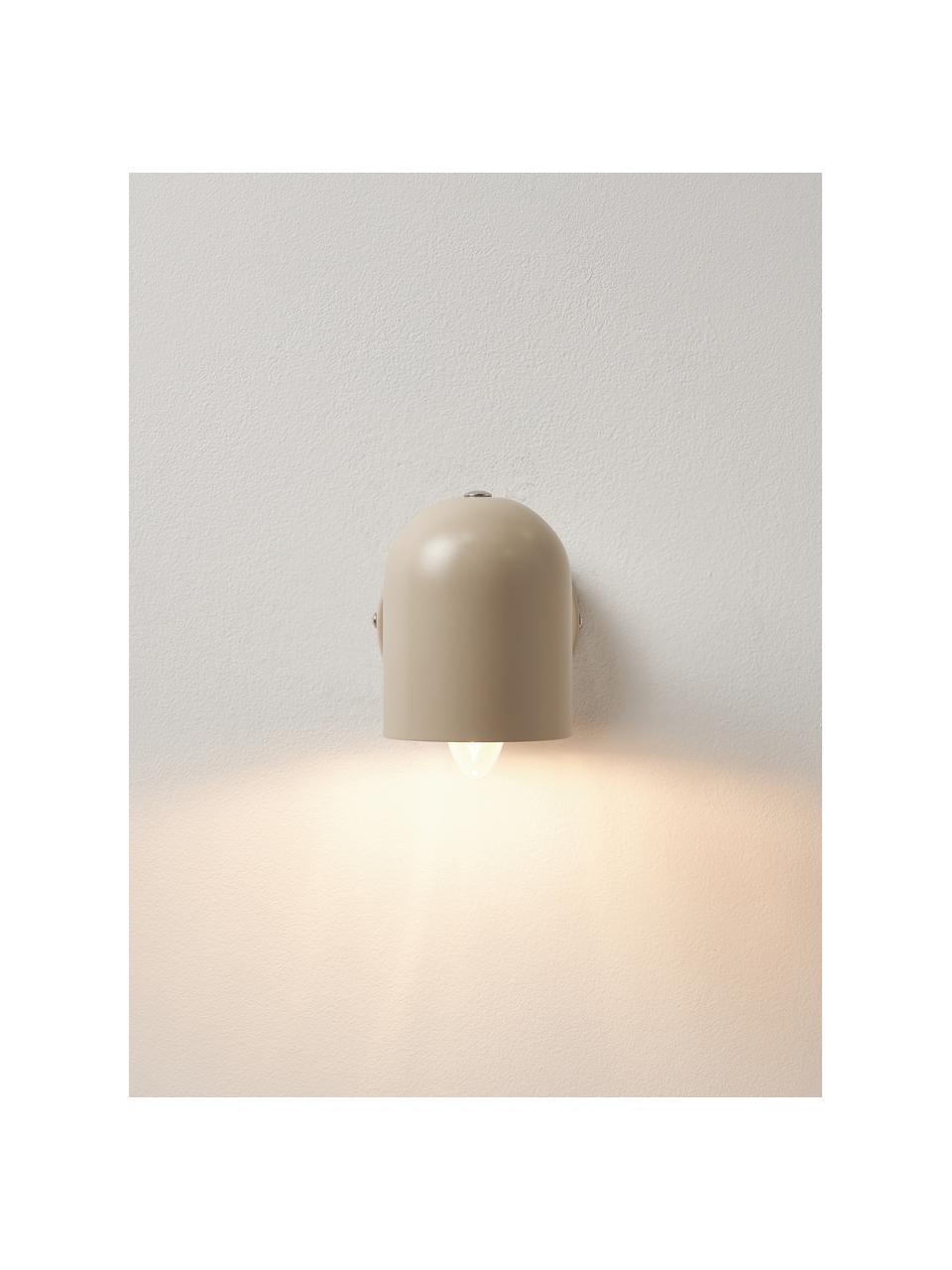 Nastaviteľné nástenné svietidlo Almo, Svetlobéžová, Ø 10 x V 17 cm