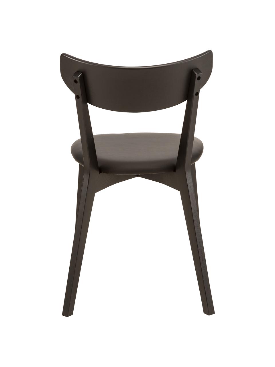 Holzstühle Ami, 2 Stück, Schwarz, B 48 x T 47 cm