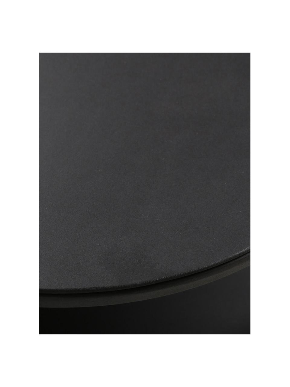 Kovový konzolový stolek Grayson, Potažený kov, Černá, Š 120 cm, V 76 cm