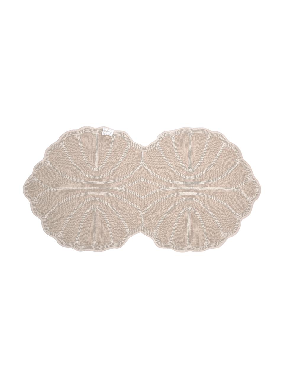 Tappeto bagno in cotone ecru Soft, 100% cotone, Ecru, bianco, Larg. 70 x Lung. 130 cm