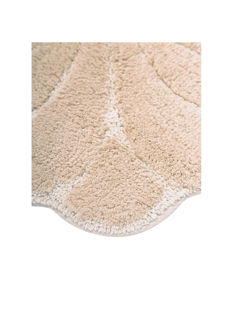Tapis de bain coton écru Soft, 100 % coton, Écru, blanc, larg. 70 x long. 130 cm