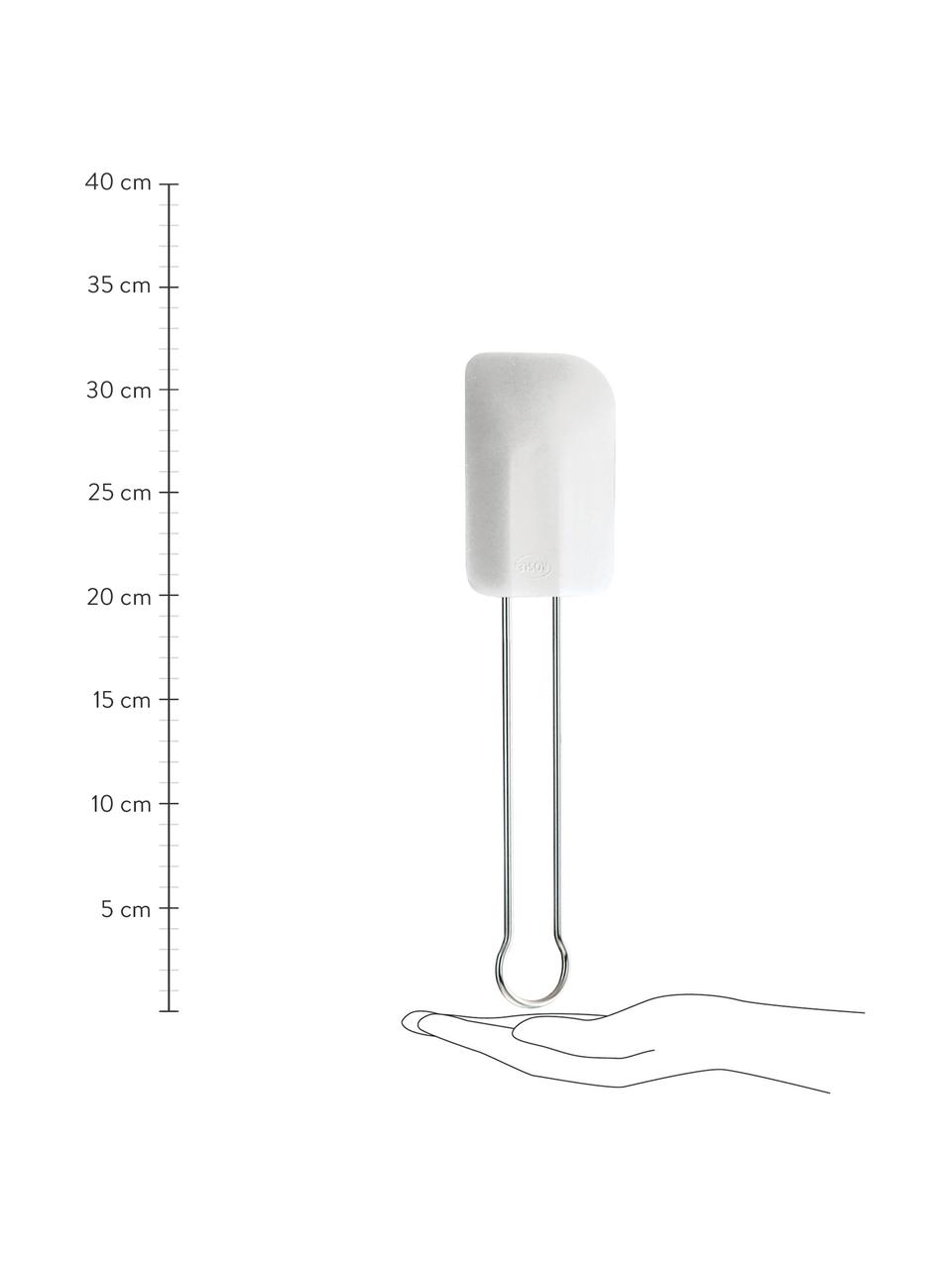 Spatola Wow, Acciaio inossidabile 18/10, silicone, Acciaio inossidabile, bianco, Larg. 8 x Lung. 32 cm