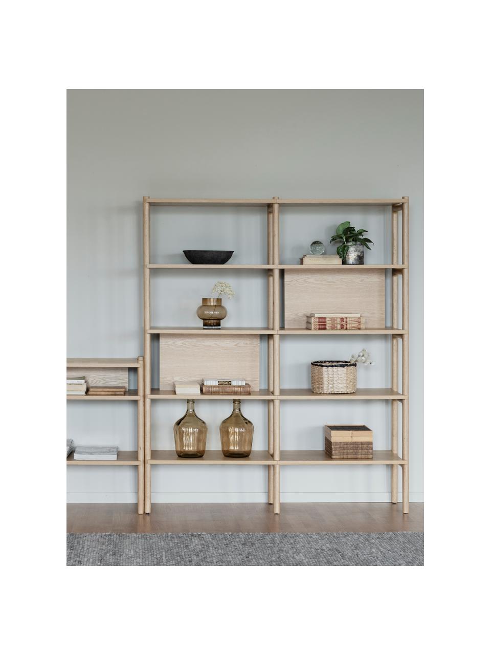 Etagère chêne Holton, Bois de chêne, larg. 140 x haut. 166 cm