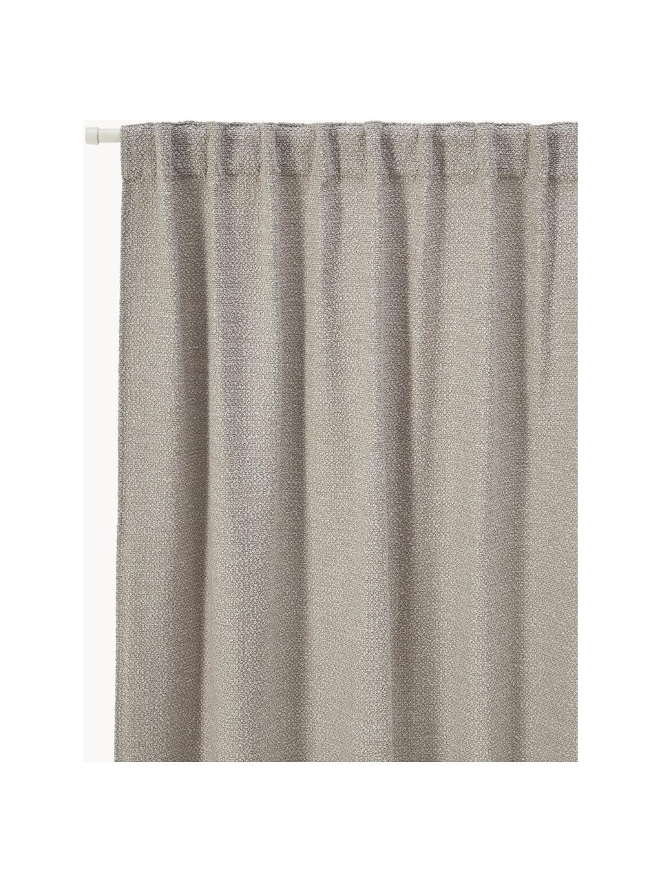 Cortinas semiopacas en tejido bouclé Bellamie, 2 uds