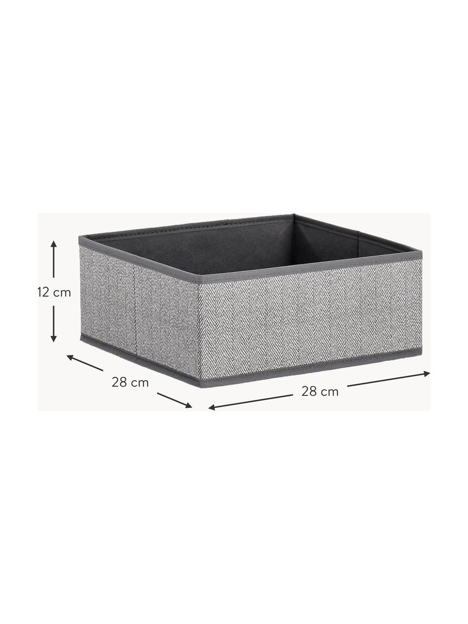 Skládací úložný box Tidy, Š 28 cm, Odstíny šedé, Š 28 cm, H 28 cm