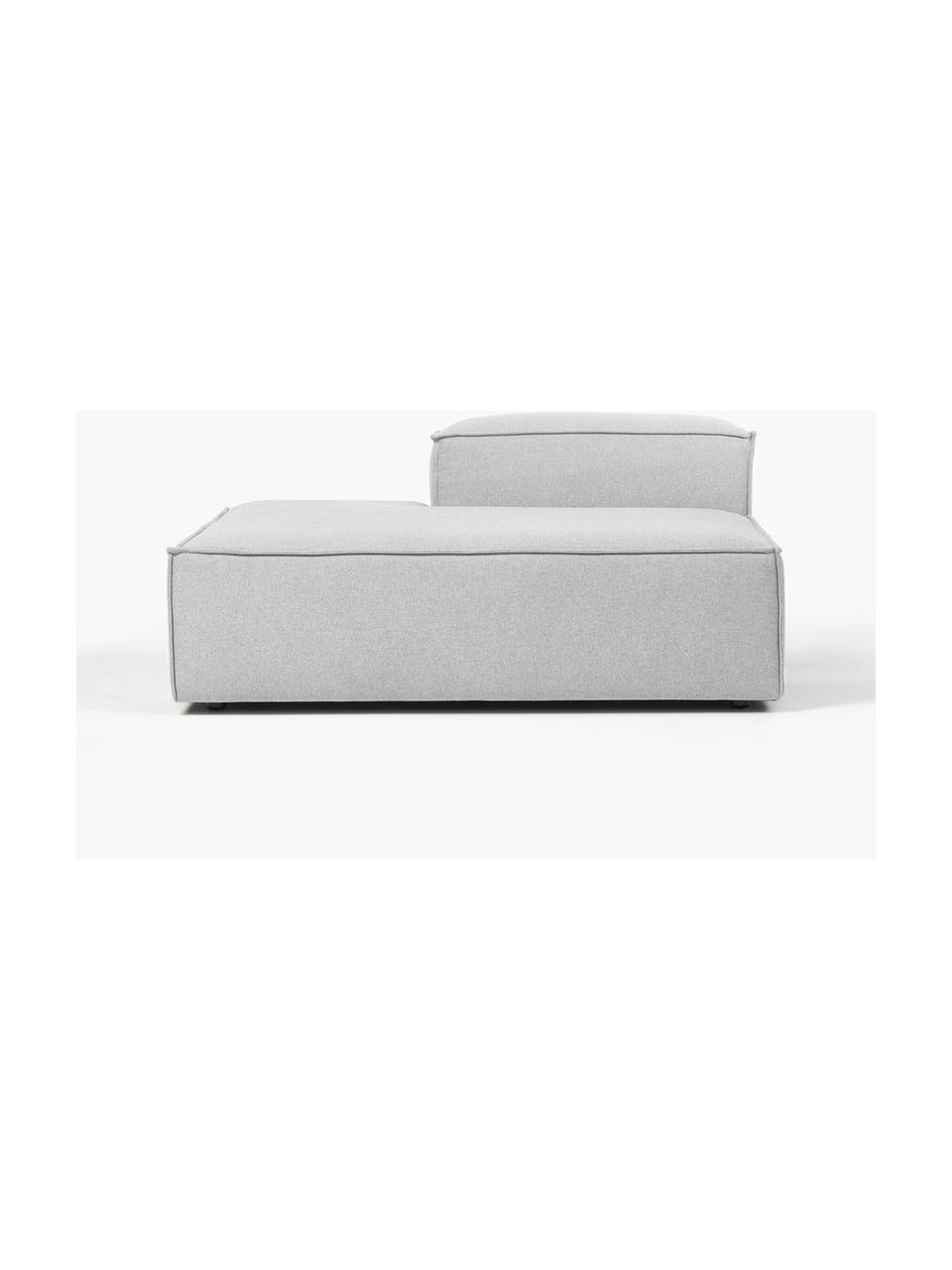 Diván modular Lennon, Tapizado: 100% poliéster Alta resis, Estructura: madera contrachapada de p, Patas: plástico, Tejido gris, An 150 x F 123 cm, respaldo derecho