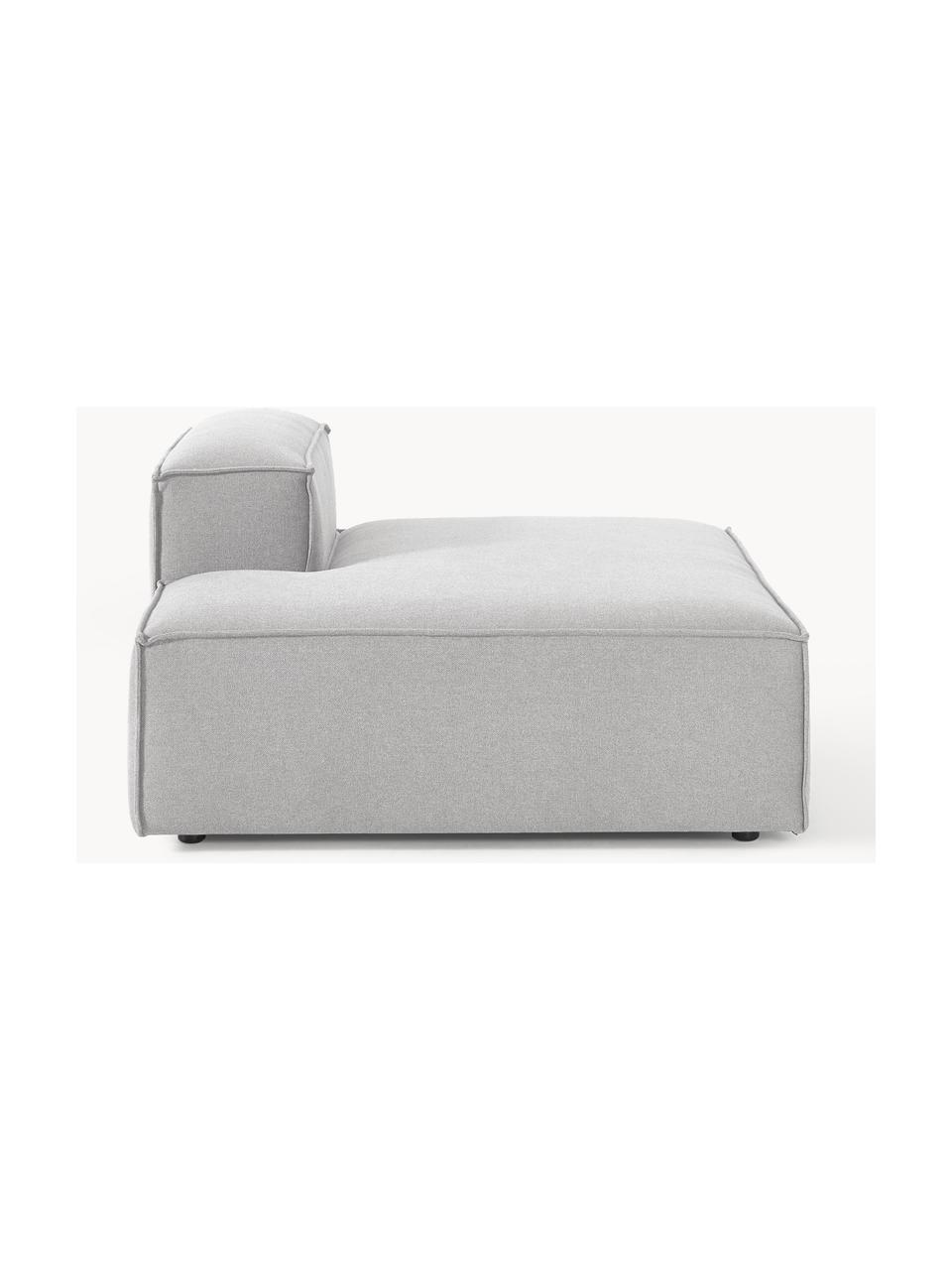 Chaise longue module Lennon, Bekleding: 100% polyester De slijtva, Frame: massief grenenhout, multi, Poten: kunststof Dit product is , Geweven stof grijs, B 150 x D 119 cm, rugleuning rechts