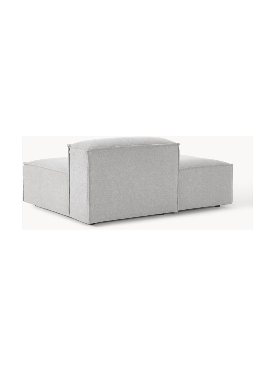 Chaise longue module Lennon, Bekleding: 100% polyester De slijtva, Frame: massief grenenhout, multi, Poten: kunststof Dit product is , Geweven stof grijs, B 150 x D 119 cm, rugleuning rechts