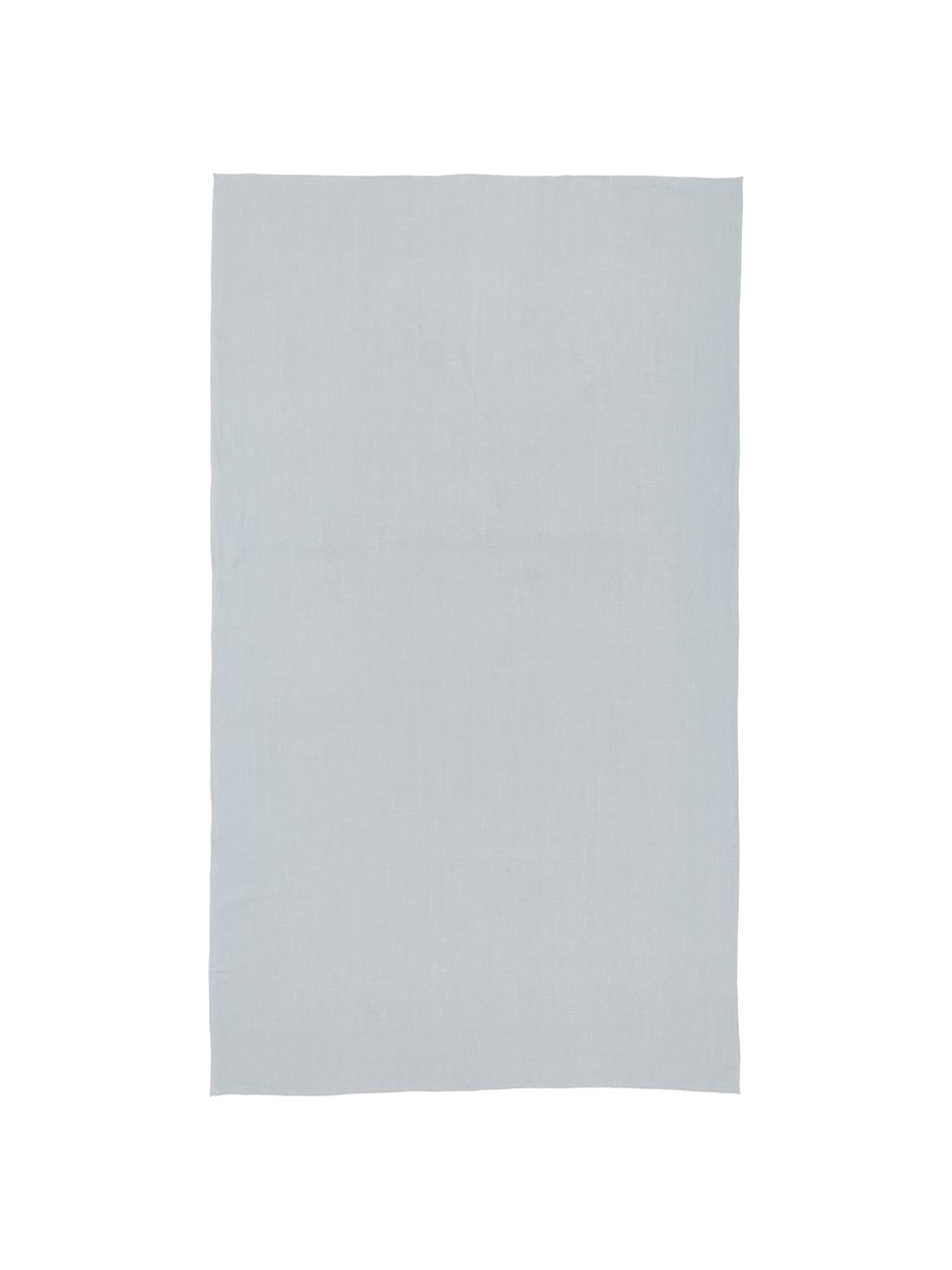 Mantel de lino Heddie, 100% lino, Gris azulado, De 6 a 10 comensales (An 145 x L 250 cm)