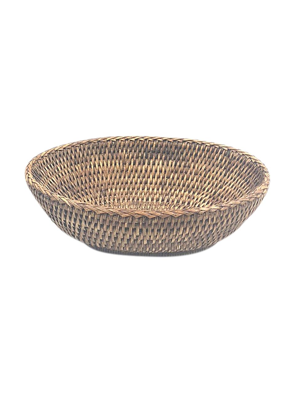 Brotkorb Ednna aus Rattan, Rattan, Brauntöne, B 29 x H 9 cm