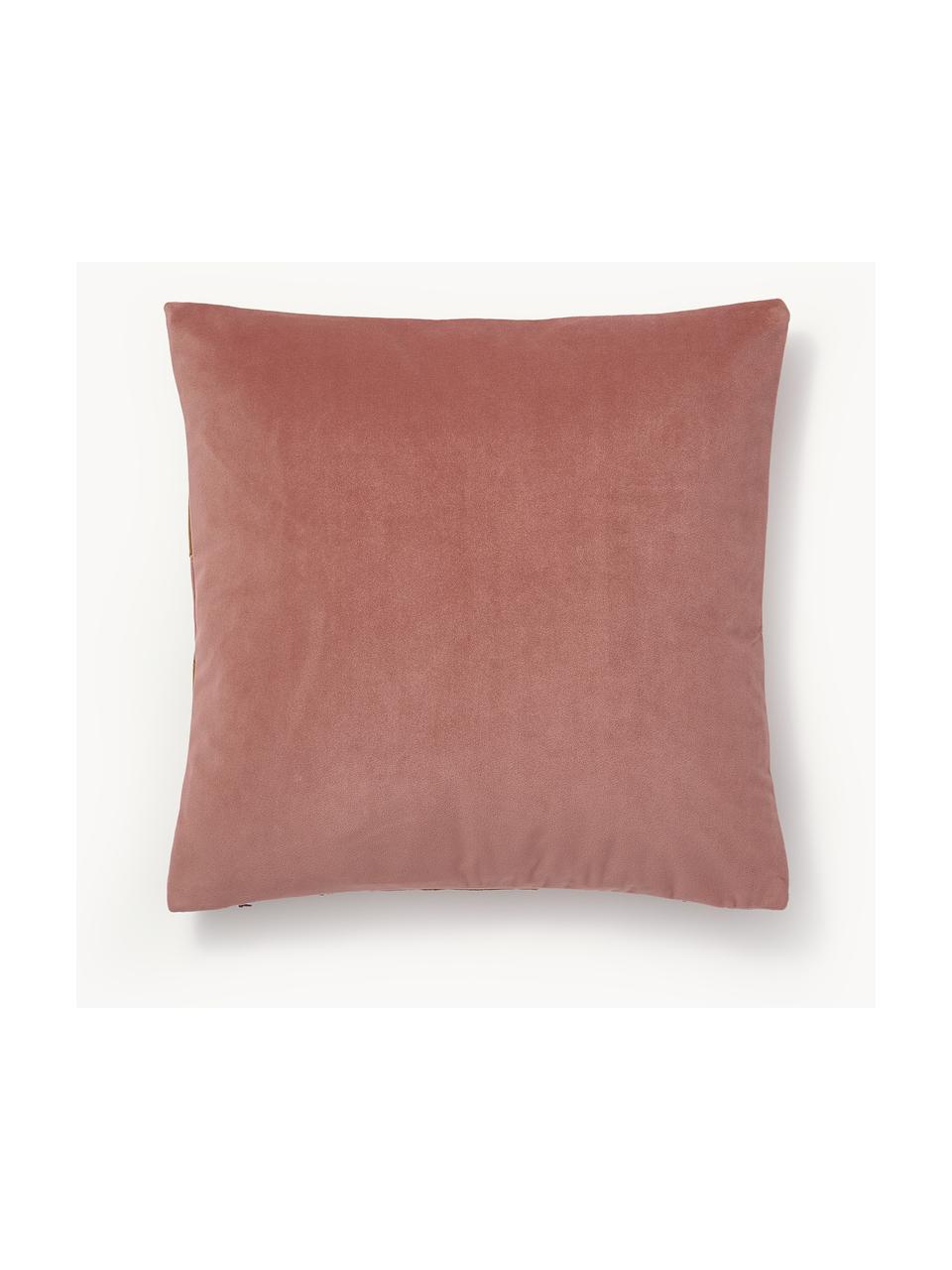 Housse de coussin en velours Adea de Ines de Cominges, 100 % velours de polyester

Le matériau est certifié STANDARD 100 OEKO-TEX®, 21.HCN.72514, HOHENSTEIN HTTI, Vieux rose, brun caramel, larg. 45 x long. 45 cm