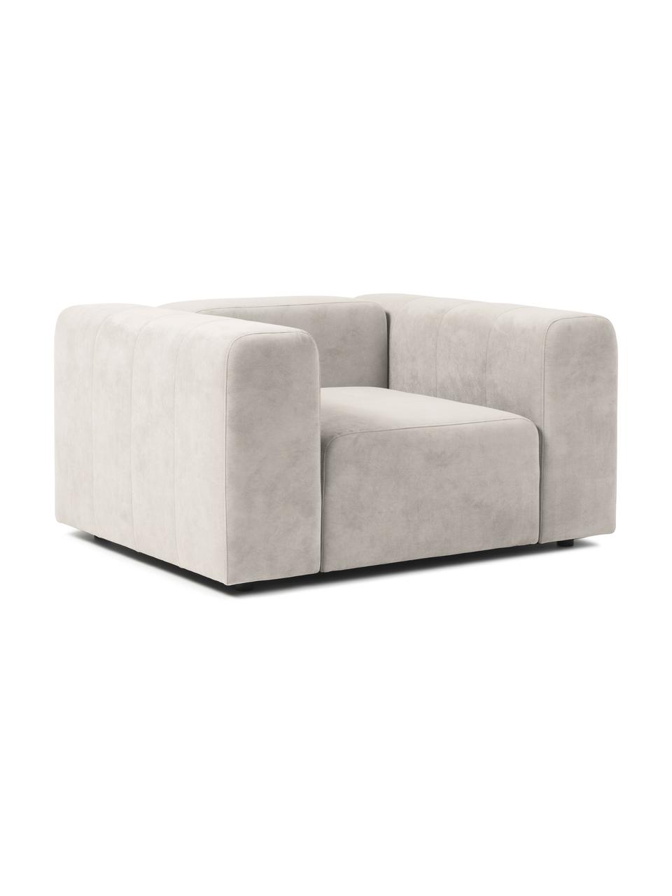 Poltrona Lena, Rivestimento: tessuto (88% poliestere, , Struttura: legno di pino, legno lami, Gambe: plastica, Tessuto bianco crema, Larg. 134 x Prof. 106 cm