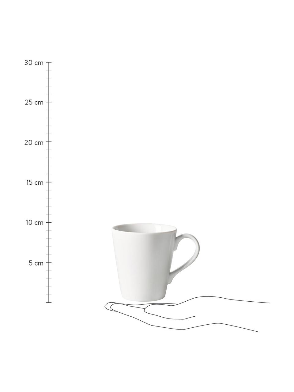 Tasse en porcelaine Organic, Porcelaine résistante, Blanc, Ø 9 x haut. 10 cm, 350 ml
