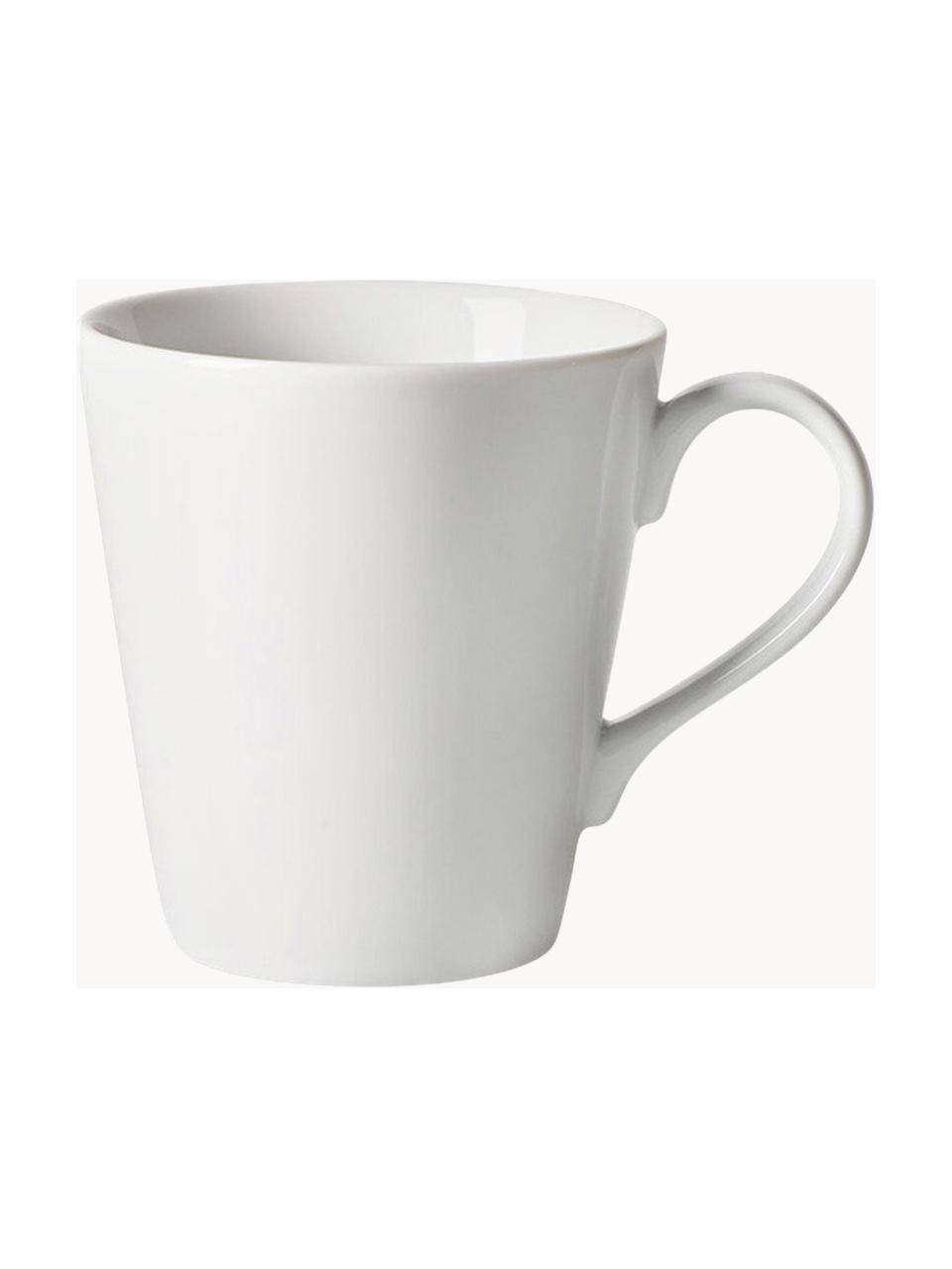 Porcelánová šálka Organic, Tvrdený porcelán, Biela, Ø 9 x V 10 cm, 350 ml