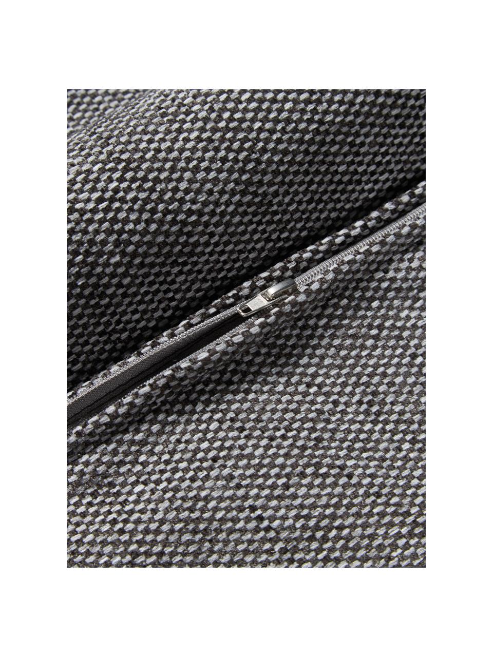 Cojín sofá Melva, Funda: 100% poliéster, Tejido gris oscuro, An 50 x L 50 cm