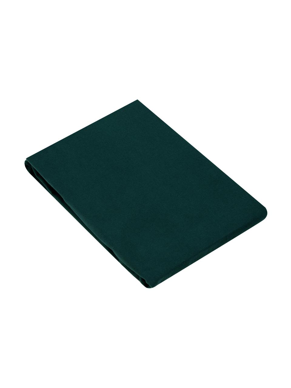 Drap-housse en flanelle Erica, Vert foncé