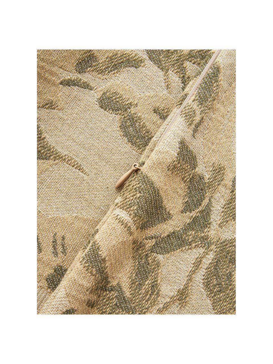 Poszewka na poduszkę z bawełny Breight, 100% bawełna, Zielony, beżowy, S 50 x D 50 cm