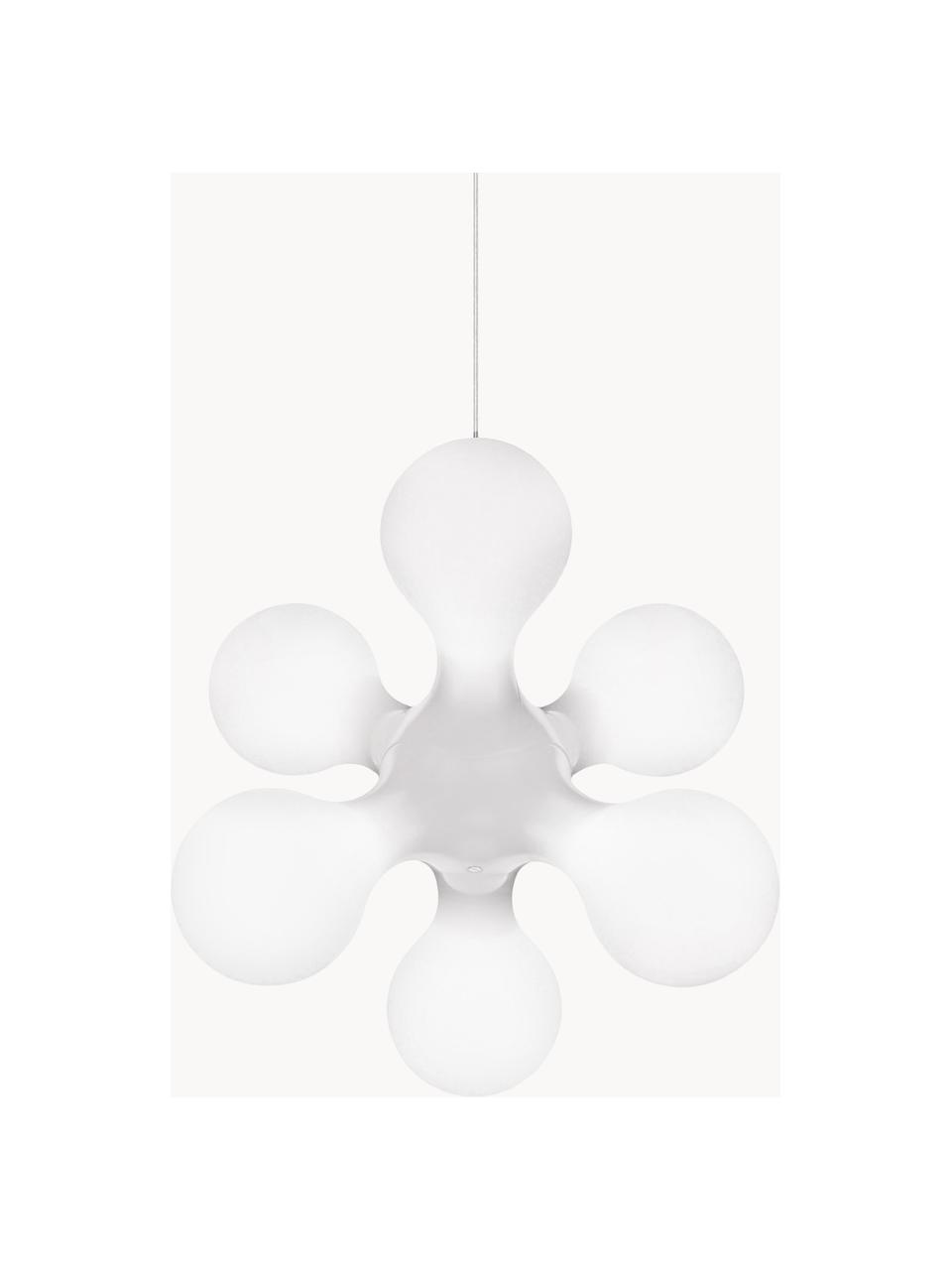 Design Pendelleuchte Atomium, dimmbar, Weiß, B 58 x H 52 cm