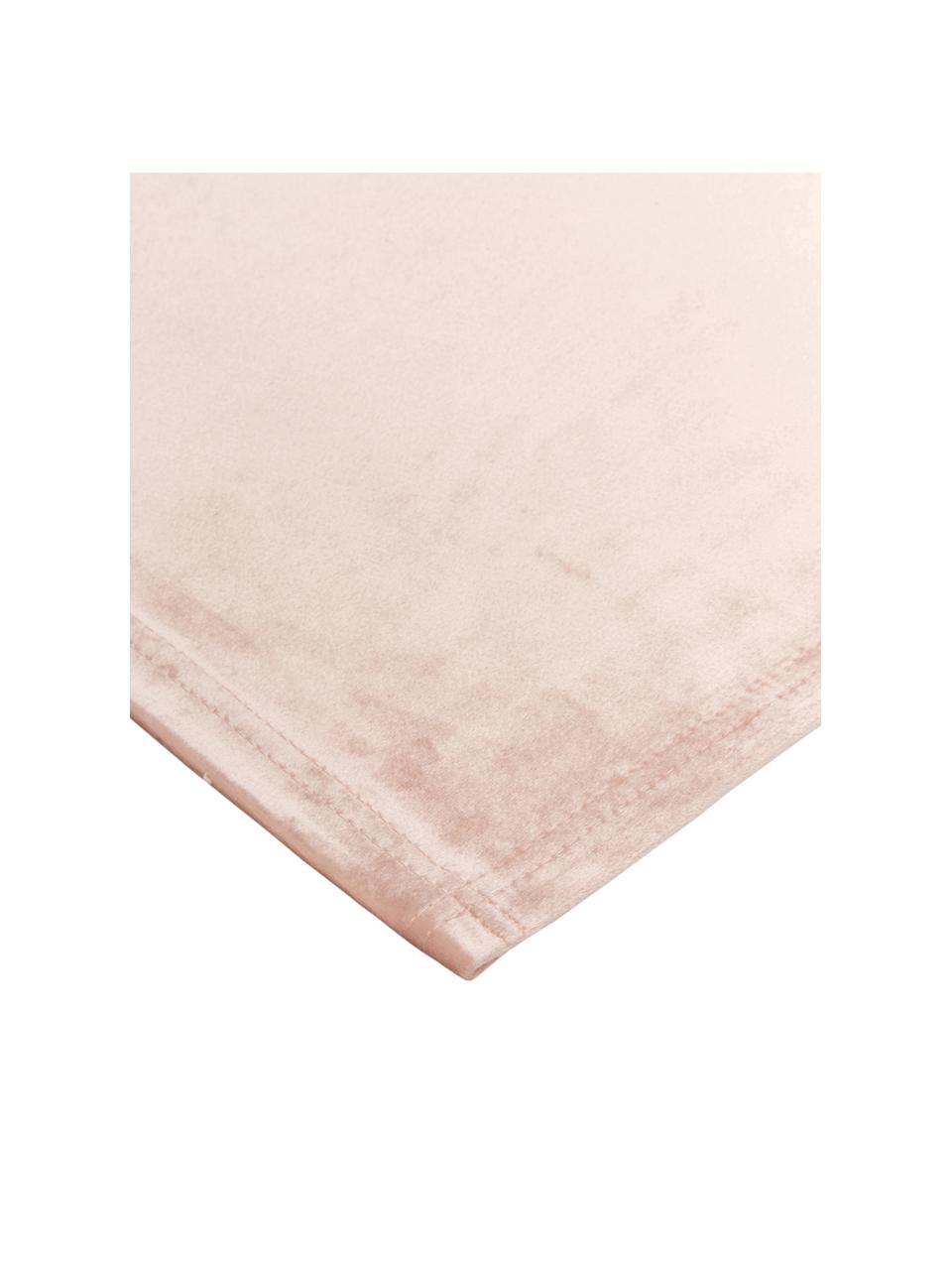 Fluwelen placemats Simone, 2 stuks, 100% polyester fluweel, Roze, 35 x 45 cm