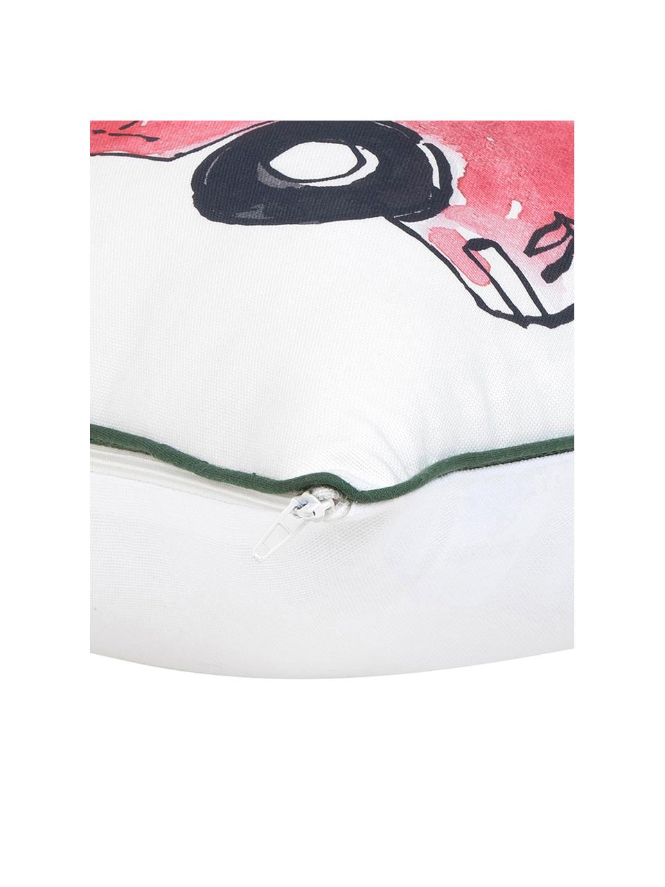 Copricuscino di Kera Till Xmas Tree, Cotone, Bianco, rosso, verde, Larg. 40 x Lung. 40 cm