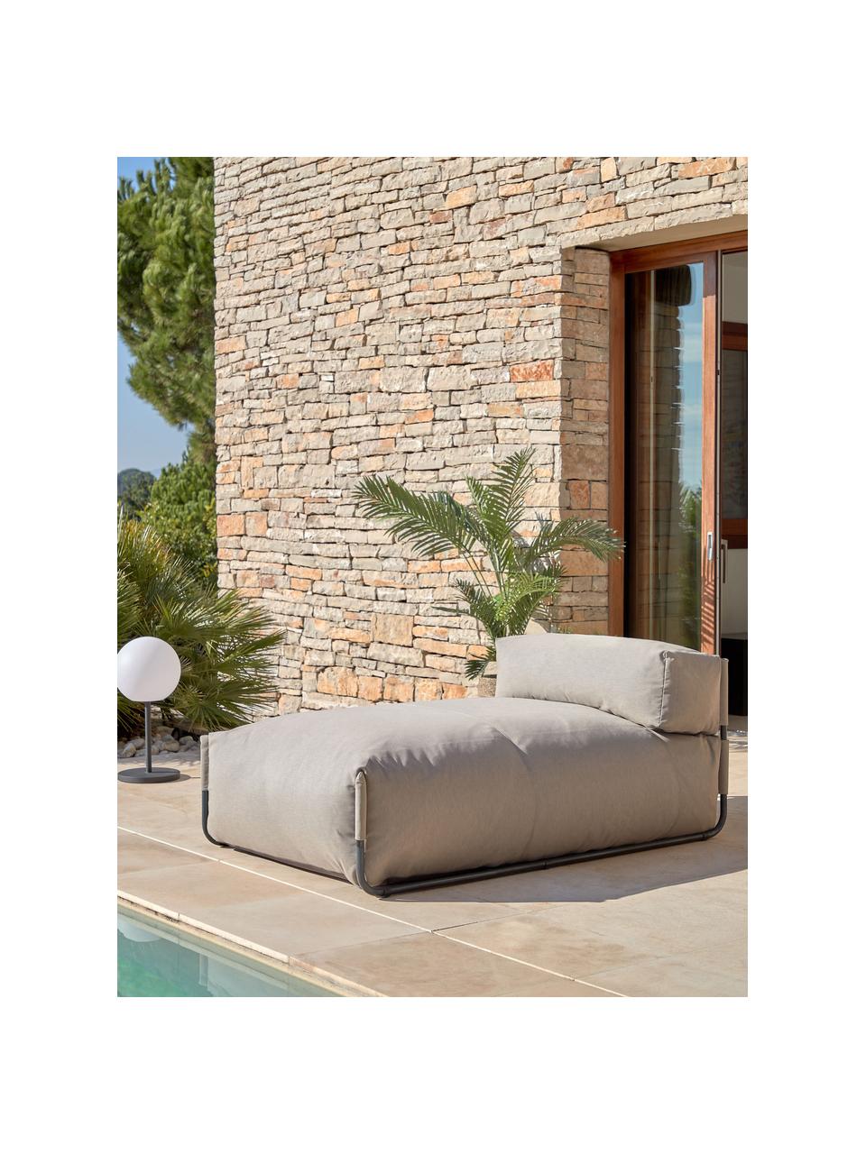 Bain de soleil gonflable Square, Beige, larg. 101 x prof. 165 cm