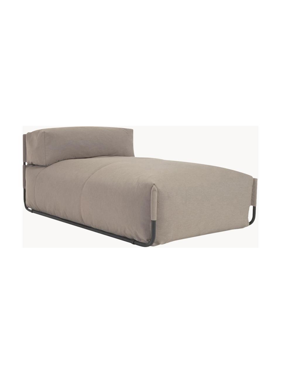 Outdoor-Liegesack Square, Bezug: Polyester, Polypropylen, , Gestell: Aluminium, lackiert, Beige, B 101 x T 165 cm