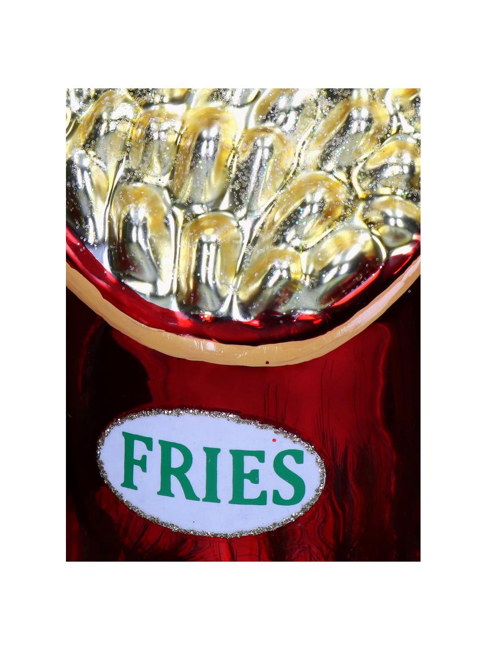 Ozdoba choinkowa Fries, Szkło, Żółty, czerwony, S 9 x W 11 cm