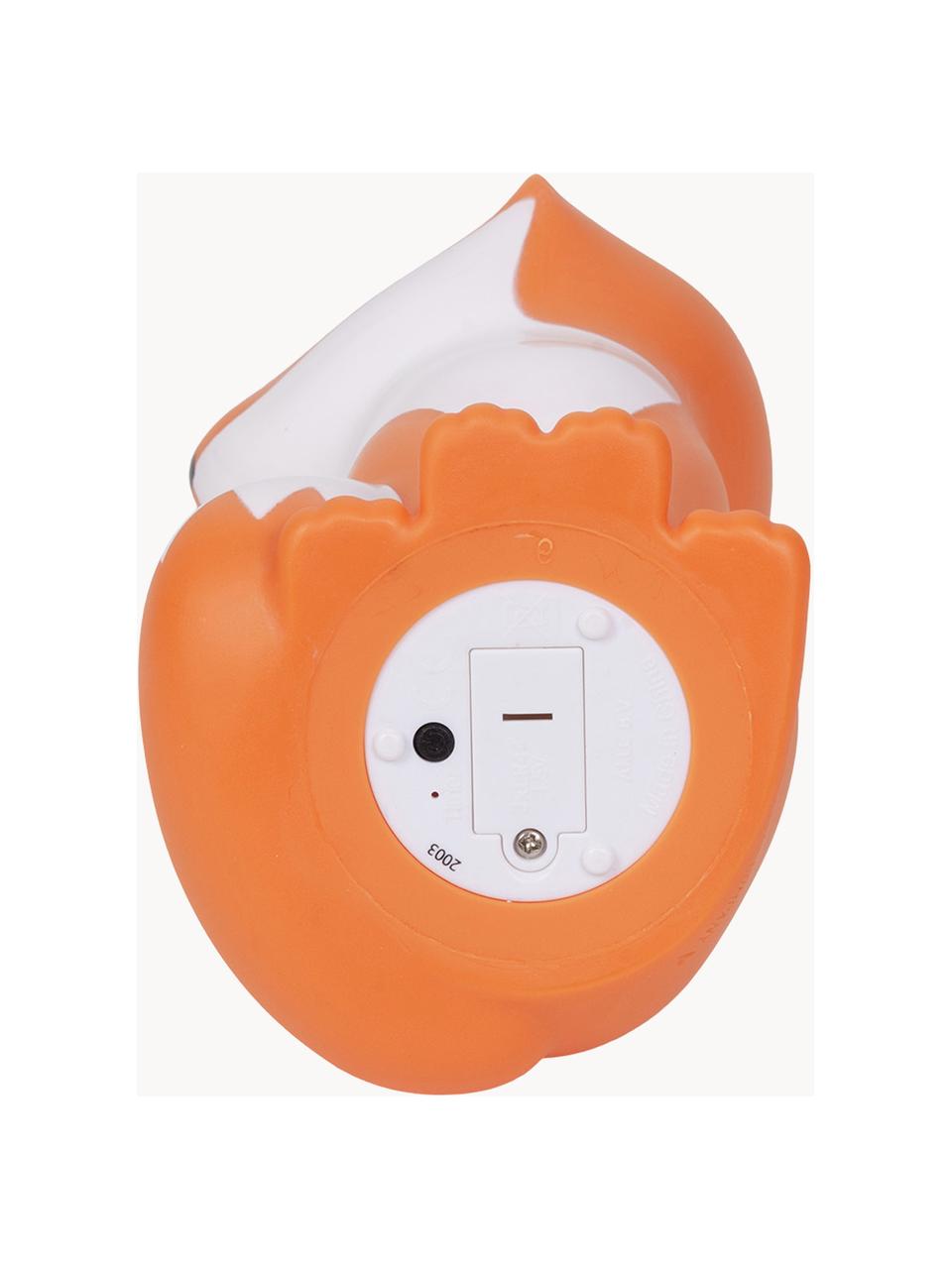 Kinderkamerlamp Fox met timerfunctie, Kunststof, Oranje, wit, B 11 x H 15 cm