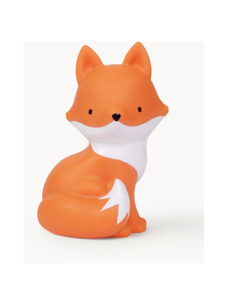 Dětská lampa s časovačem Fox, Umělá hmota, Oranžová, bílá, Š 11 cm, V 15 cm