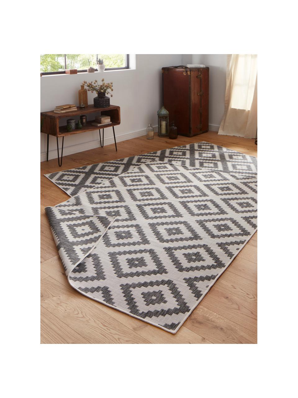 Tapis d'extérieur gris crème Malta, Gris, couleur crème, larg. 80 x long. 150 cm (taille XS)