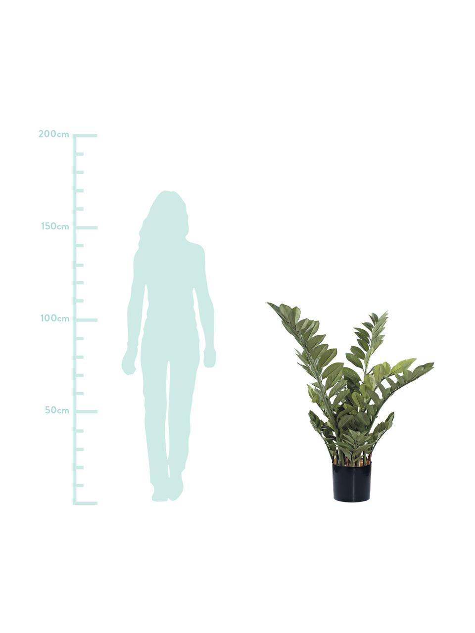 Planta artificial Smarag, Poliéster, Látex, Polipropileno, Alambre de metal, Verde, Ø 45 x Al 110 cm