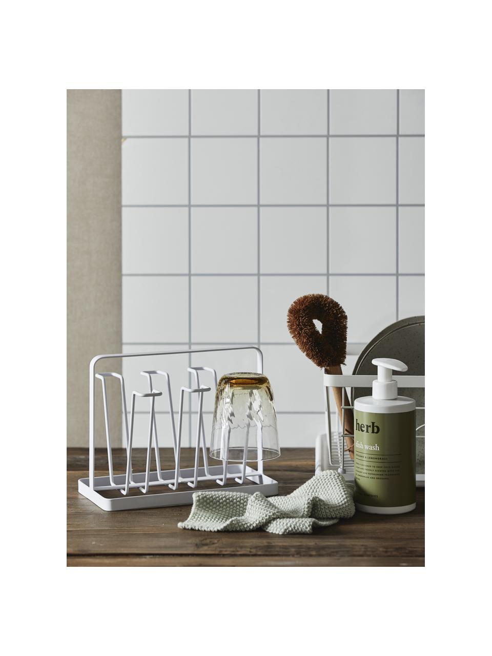 Égouttoir à vaisselle en métal Rack, Métal, enduit, Blanc crème, larg. 43 x haut. 15 cm