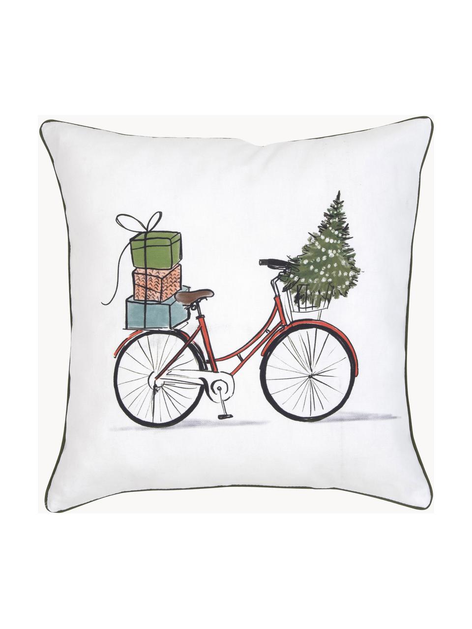 Design kussenhoes Comet van Kera Till, 100% katoen, Wit, B 40 x L 40 cm