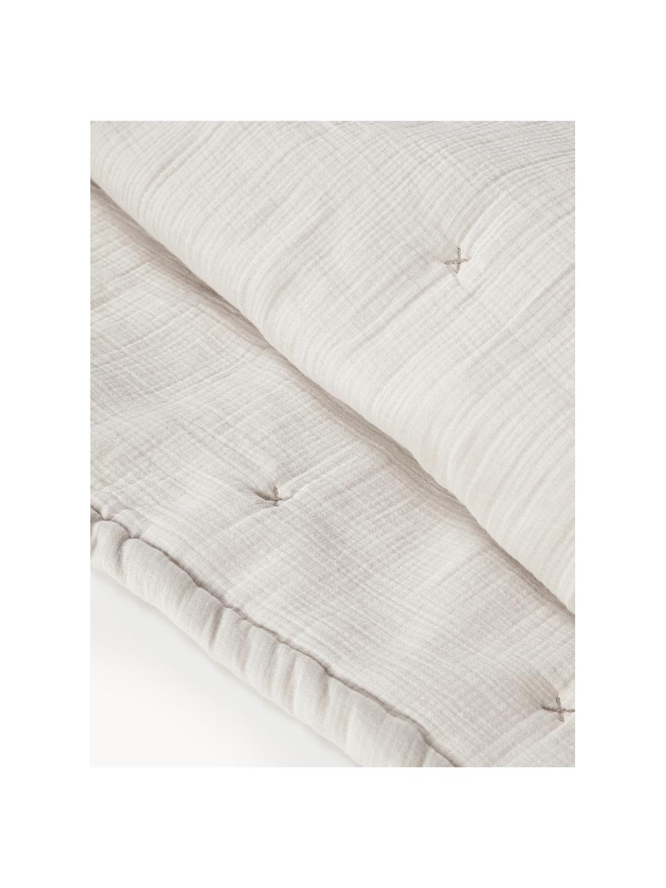 Gewatteerde bedsprei Lenore van katoen, Bekleding: 100% katoen, Lichtbeige, B 230 x L 250 cm (voor bedden tot 180 x 200 cm)