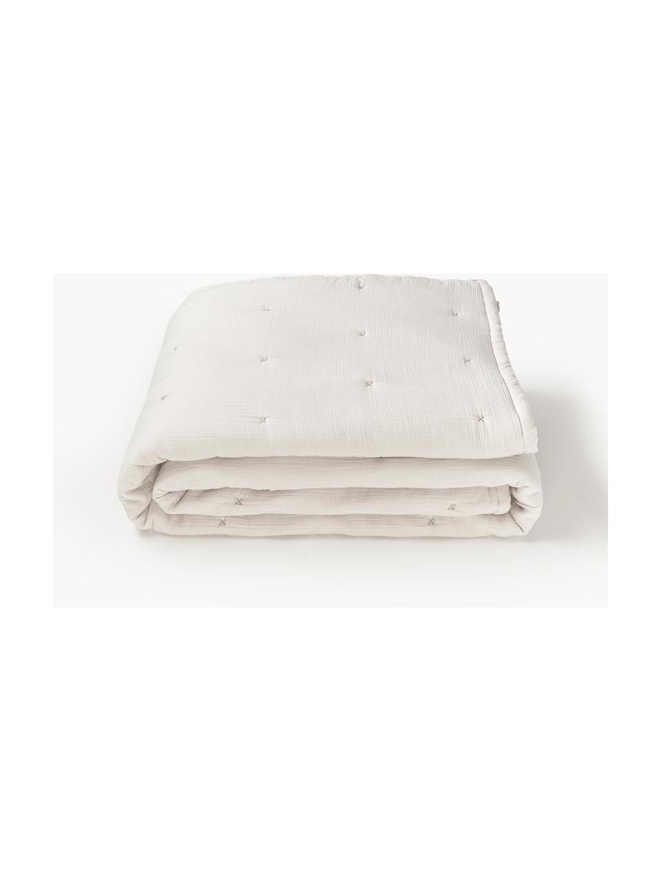 Couvre-lit en coton Lenore, Beige clair, larg. 230 x long. 250 cm (pour lits jusqu'à 180 x 200 cm)