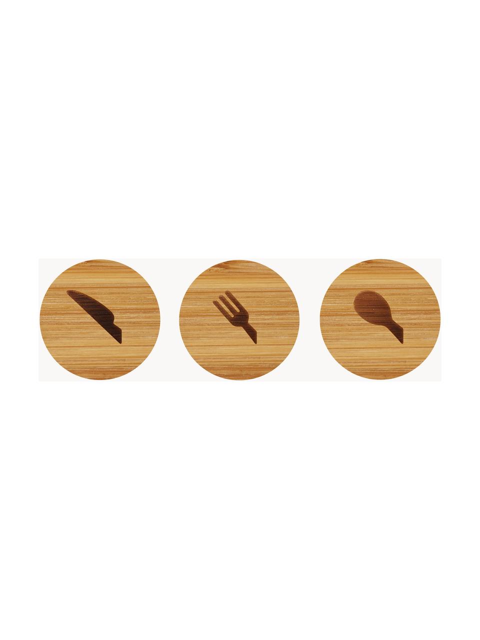 Bestekinzet DrawerStore van bamboe, Bamboehout, Bamboehout, B 38 x L 40 cm