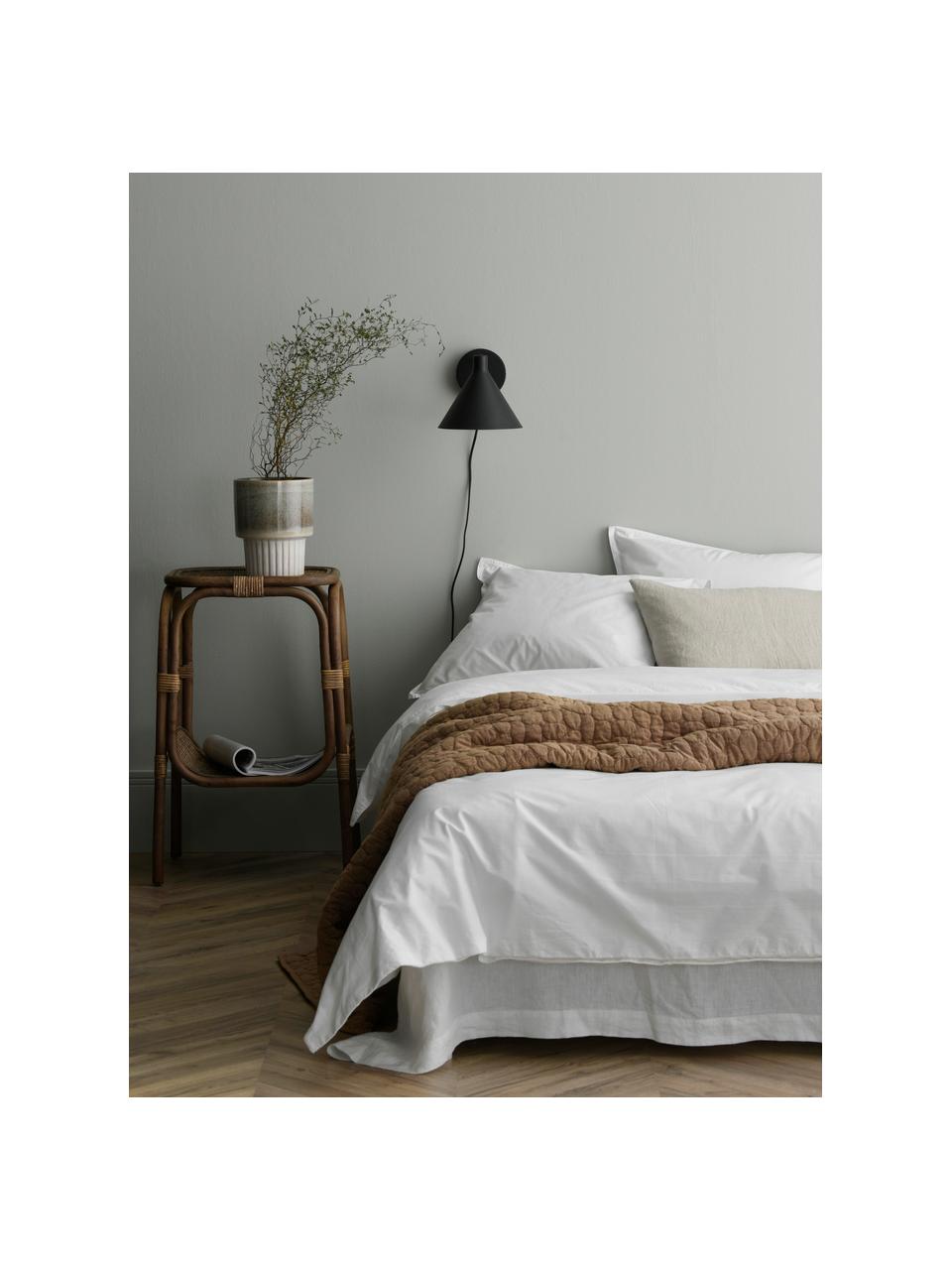 Couvre-lit marron matelassé Mailey, 100 % polyester, Bois de chêne, larg. 150 x long. 250 cm (pour lits jusqu'à 100 x 200 cm)