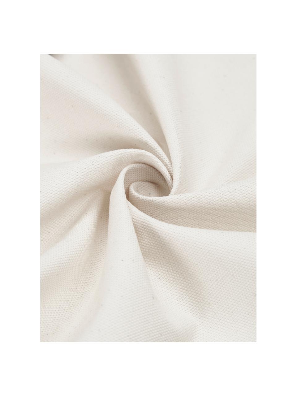 Povlak na polštář v boho stylu Indy, 100 % bavlna, Bílá, černá, Š 45 cm, D 45 cm