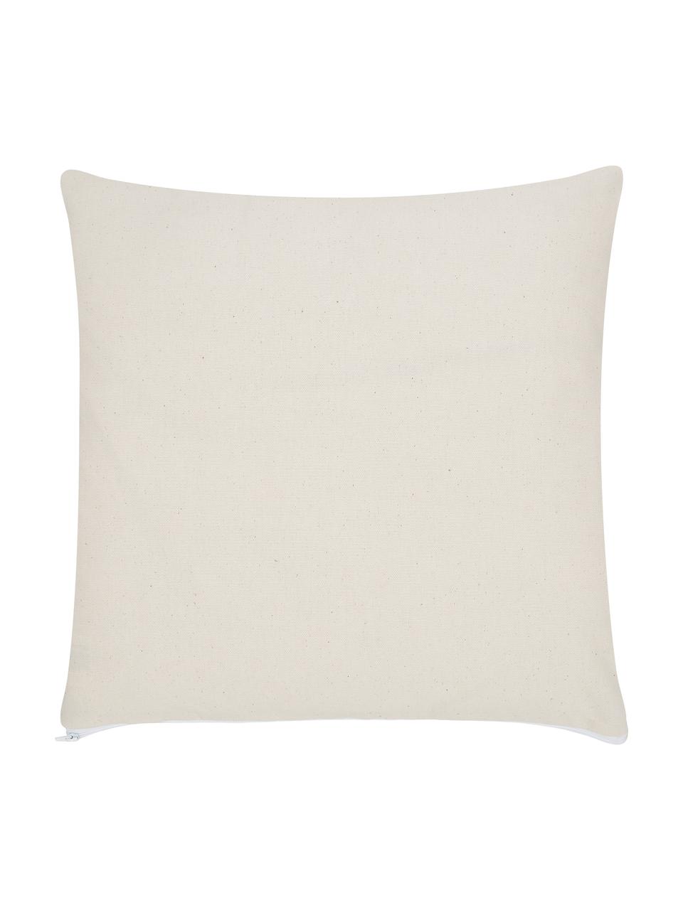 Poszewka na poduszkę w stylu boho Indy, 100% bawełna, Biały, czarny, S 45 x D 45 cm