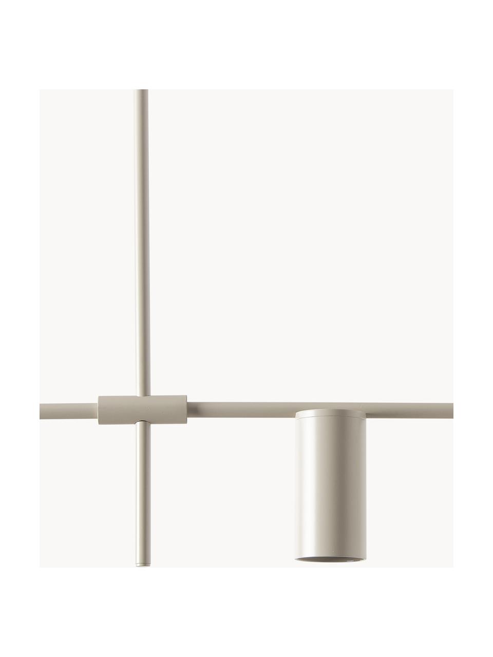 Lámpara de techo grande Cassandra, Pantalla: metal con pintura en polv, Anclaje: metal con pintura en polv, Estructura: metal con pintura en polv, Beige mate, An 143 x Al 73 cm
