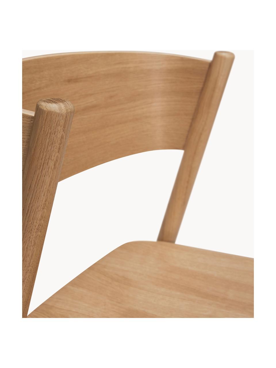 Taburete alto Oblique, Estructura: madera de haya, madera de, Madera de roble clara, An 50 x Al 103 cm