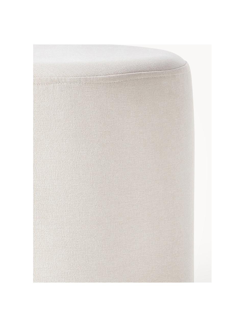 Kruk Daisy, Bekleding: 100% polyester Met 40.000, Frame: multiplex Het materiaal d, Geweven stof gebroken wit, Ø 38 x H 45 cm